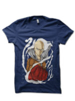 Saitama Navy Blue T-Shirt