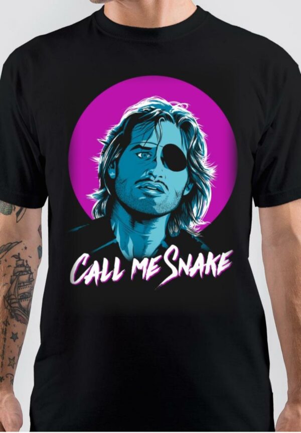 Snake Plissken Call Me Snake Black T-Shirt