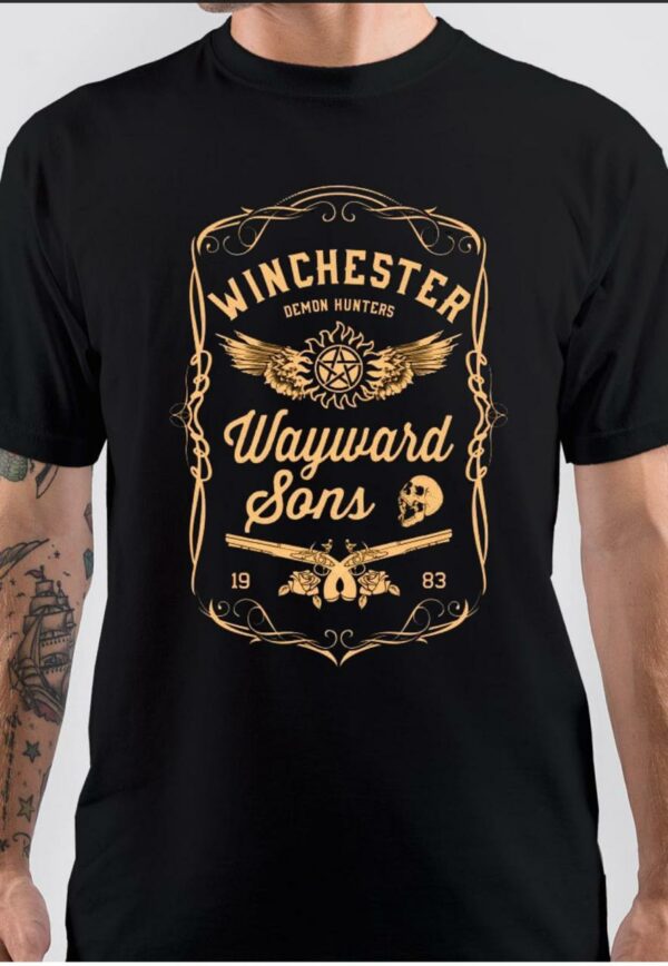 Supernatural Wayward Sons Black T-Shirt