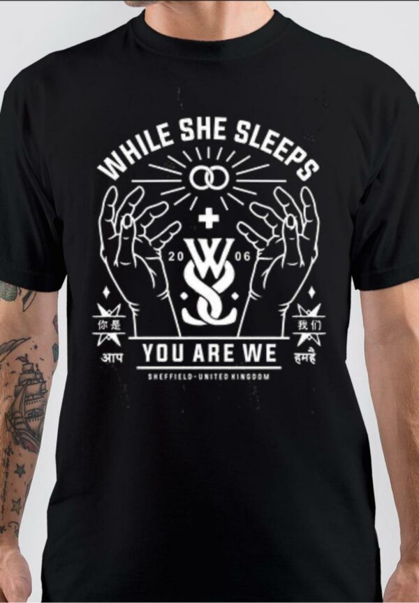 While She Sleeps Black T-Shirt