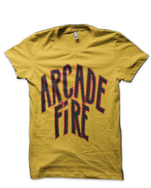 arcade fire yellow tshirt