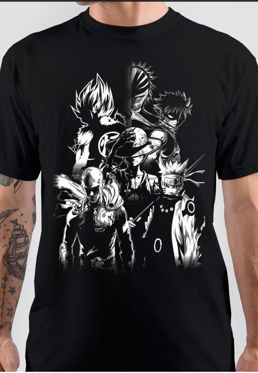 Get Your Hands on the Best Anime TShirts at OSOM  Featuring Top Anime  like One Piece Naruto and Attack on Titan
