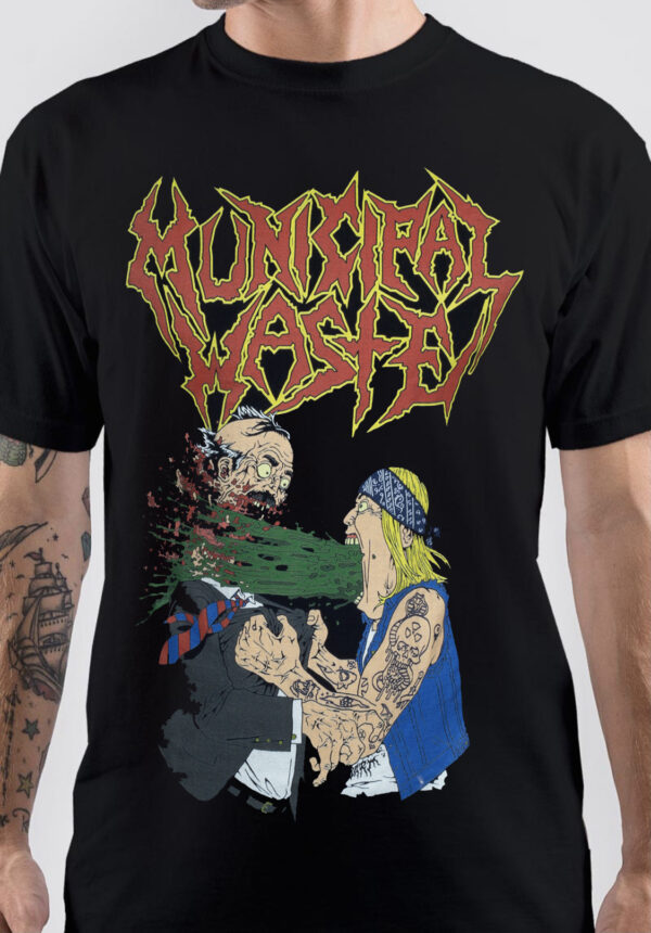 Barfing Municipal Waste Band T-Shirt