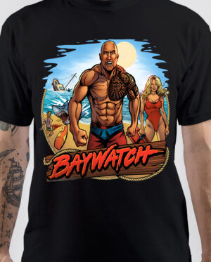 Baywatch The Rock T-Shirt