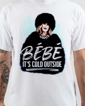 Bebe It's Cold Outside White T-Shirt