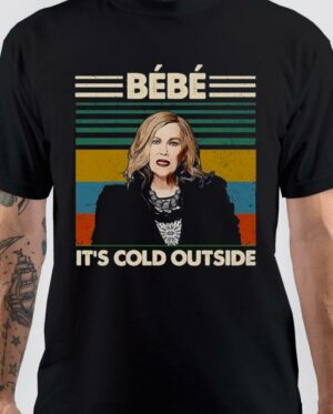 Bebe It's Cold Outside White T-Shirt2