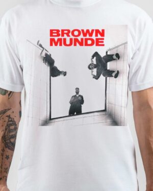 Brown Munde White T-Shirt