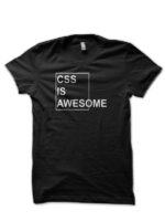 CSS Is Awesome Black T-Shirt