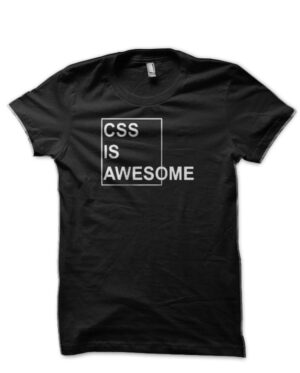 CSS Is Awesome Black T-Shirt