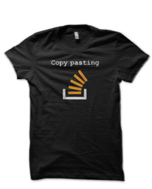 Copy Paste Programmer From Stack Overflow Black T-Shirt