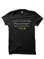 Coronavirus Black T-Shirt