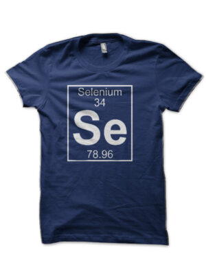 Element 34 Se Selenium Navy Blue T-Shirt