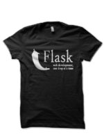 Flask Python Black T-Shirt