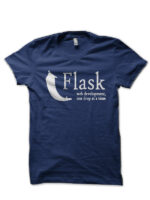 Flask Python Navy Blue T-Shirt