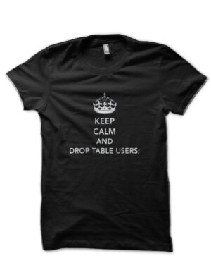 Funny SQL DB Black T-Shirt