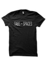 Funny Space Developer Black T-Shirt