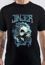 Gasmask Skull Jinjer Band T-Shirt