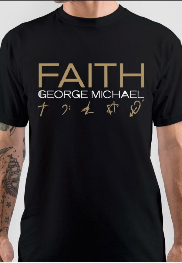 George Michael Faith Black T-Shirt