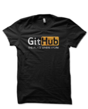 Git Hub Black T-Shirt