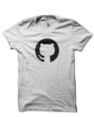 Github White T-Shirt