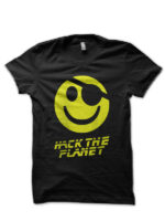 Hack The Planet Black T-Shirt