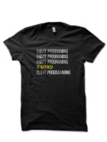 I Hate Programming Black T-Shirt