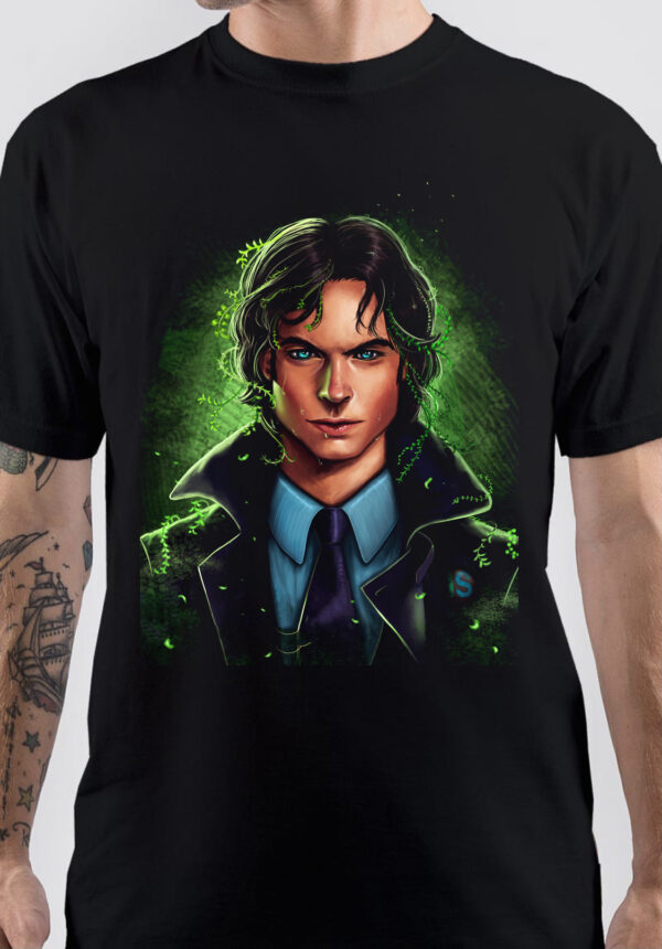 Ian Somerhalder Cartoon Art T-Shirt