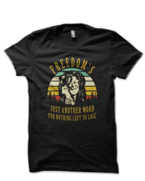 Janis Joplin Black T-Shirt