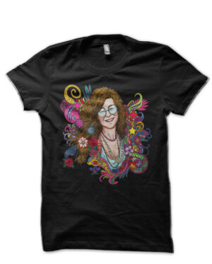 Janis Joplin Black T-Shirt