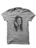 Janis Joplin Grey T-Shirt