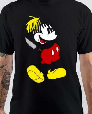 Mickey Mouse Holding A Knife T-Shirt