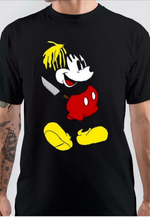 Mickey Mouse Holding A Knife T-Shirt