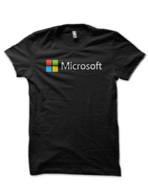 Microsoft Black T-Shirt