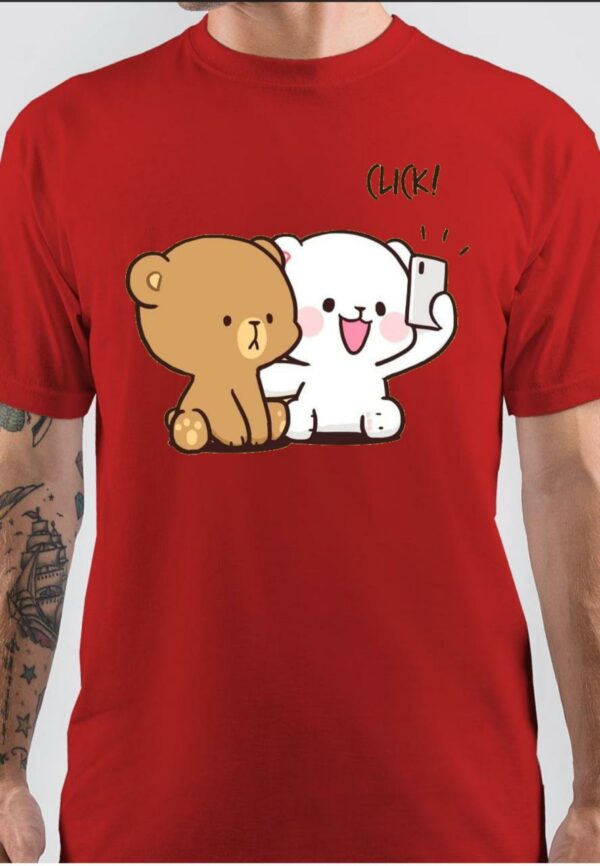 Milk Mocha Bear Selfie T-Shirt