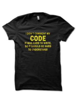 Programmer Comment Code Black T-Shirt