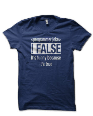Programmer Joke Navy Blue T-Shirt