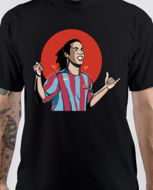 Ronaldinho Cartoon Art T-Shirt