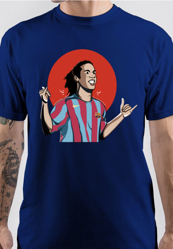 Ronaldinho Cartoon Art T-Shirt