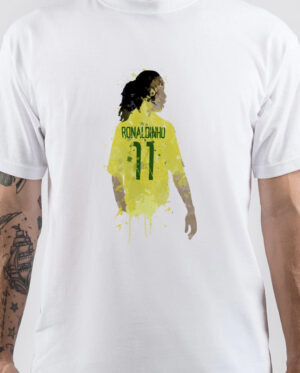 Ronaldinho Watercolor Art T-Shirt
