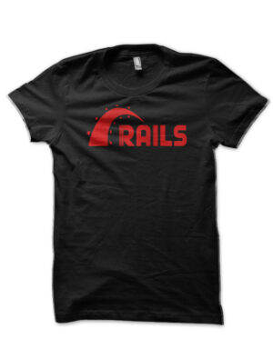 Ruby On Rails Black T-Shirt