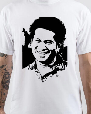 Sachin Tendulkar Smile Art T-Shirt
