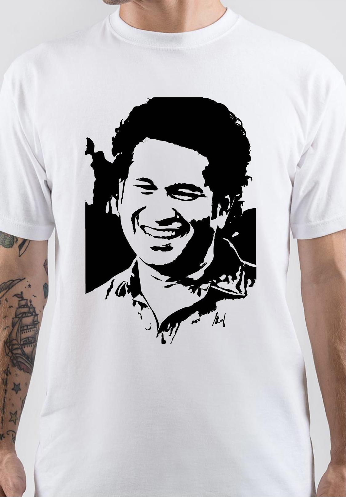 Sachin Tendulkar Smile Art T-Shirt