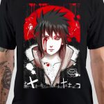 Sasuke Anime Black T-Shirt
