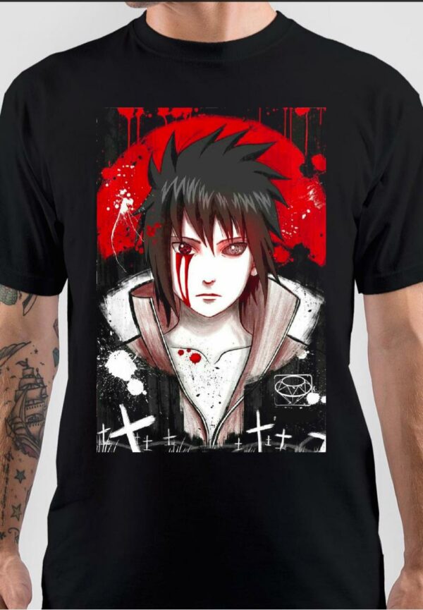 Sasuke Anime Black T-Shirt