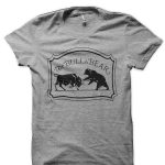 Share Market Bull Vs Bear Grey T-Shirt