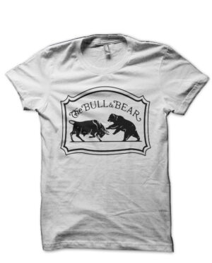 Share Market Bull Vs Bear White T-Shirt