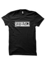 Skip Ad Black T-Shirt