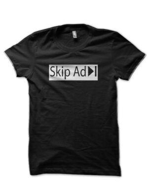 Skip Ad Black T-Shirt