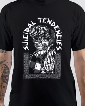 Suicidal Tendencies Band Skull Finger T-Shirt
