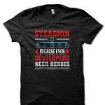 Sysadmin Black T-Shirt